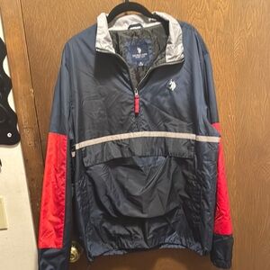 U.S. Polo Assn. Blue and Red Lightweight Jacket